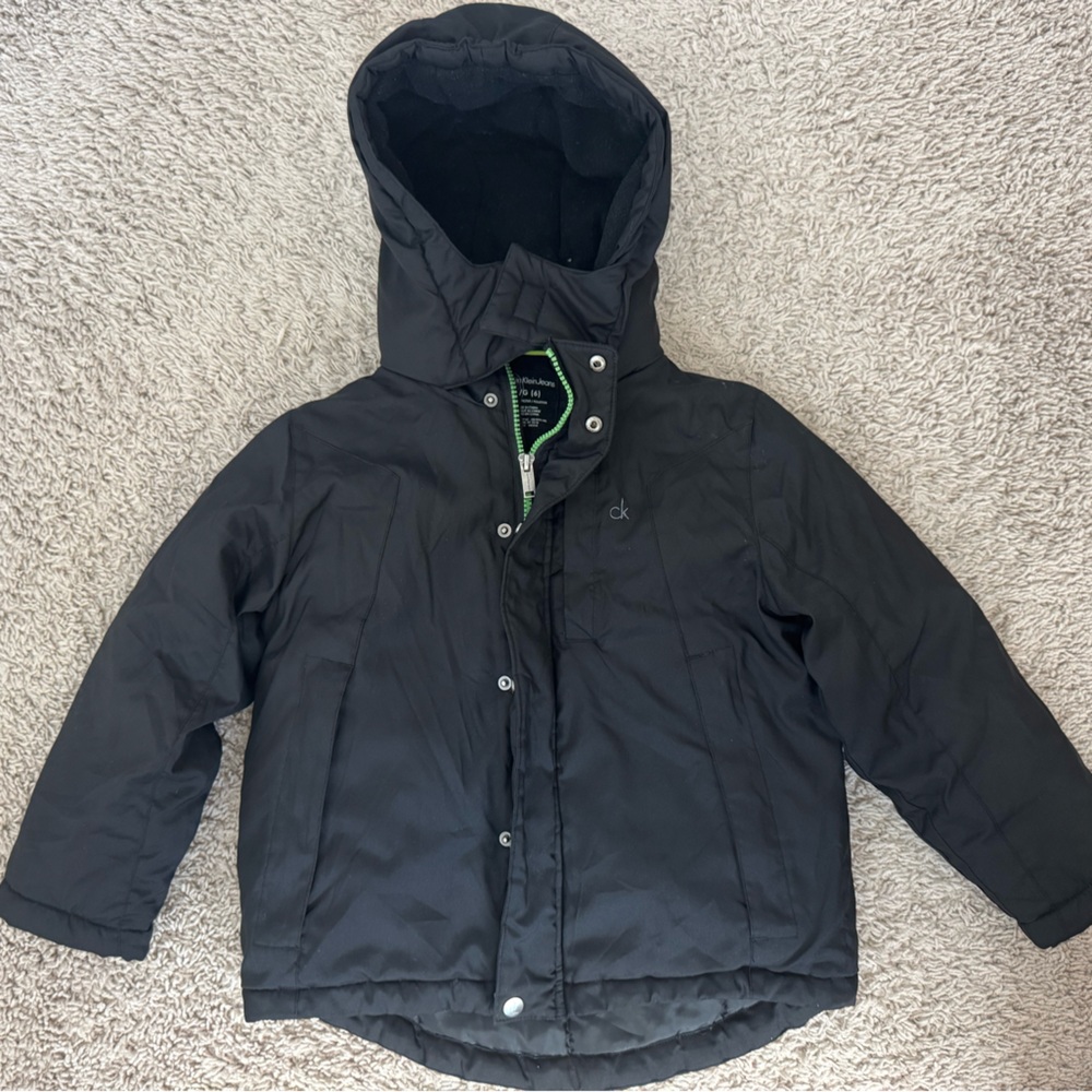 Calvin Klein Jeans Black Hooded Puffer Jacket